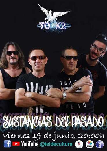 Cartel del concierto de la banda TO K2 en Telde (Foto TA)